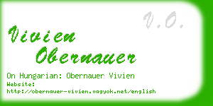 vivien obernauer business card